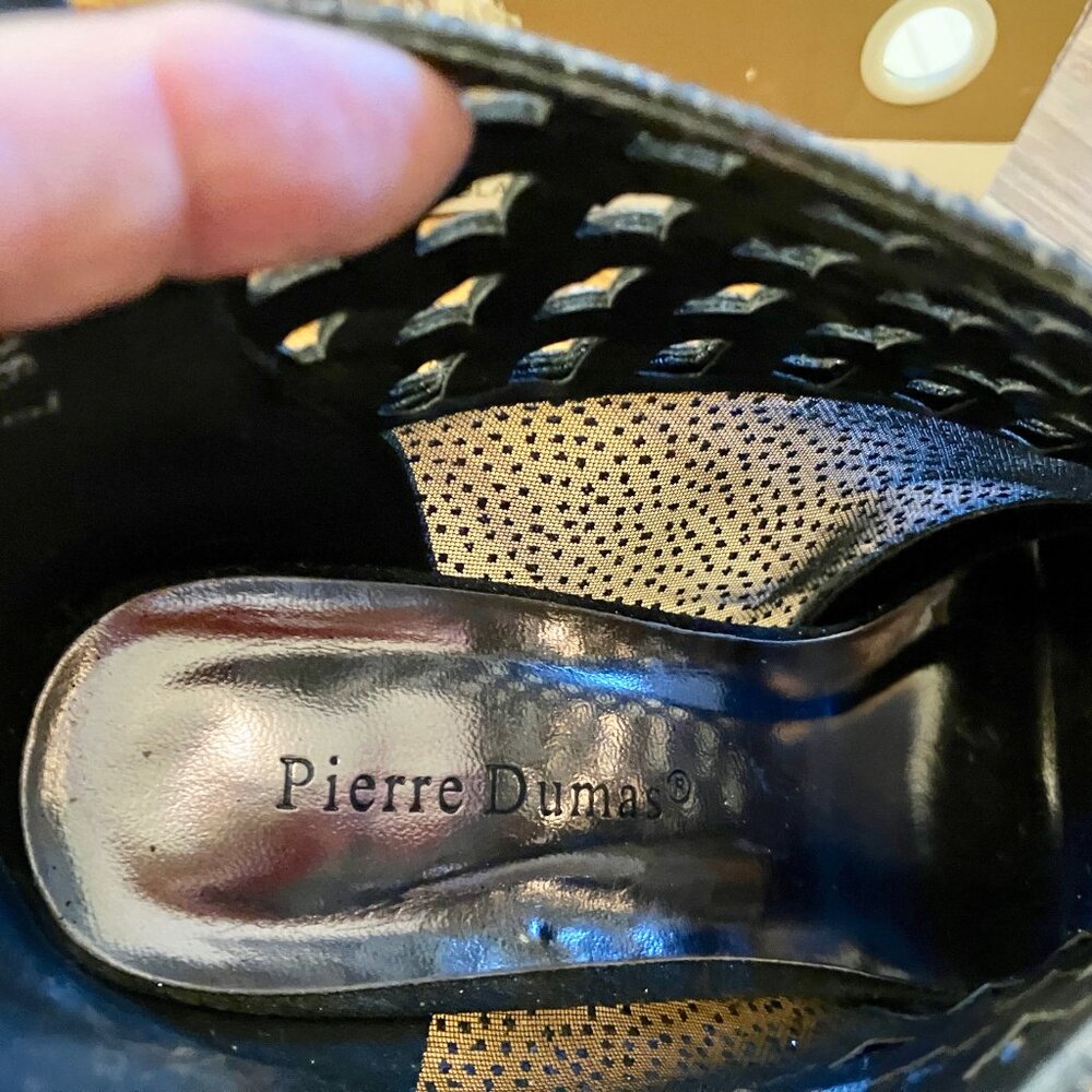 Pierre Dumas Evening Booties, Black Sparkle, Size 7 - Picture 8 of 8